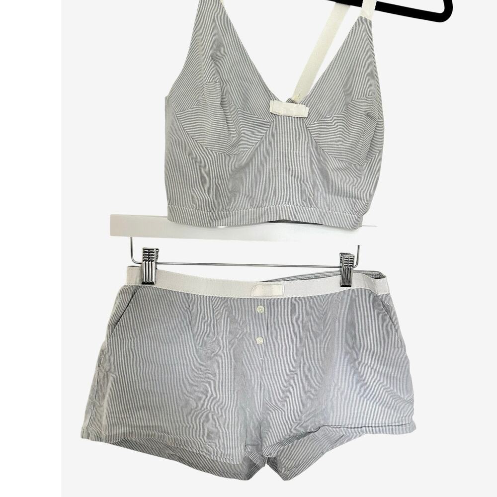 Princesse Tam Tam (L) French Cotton Pajama Set Pinstripe Tank & Shorts